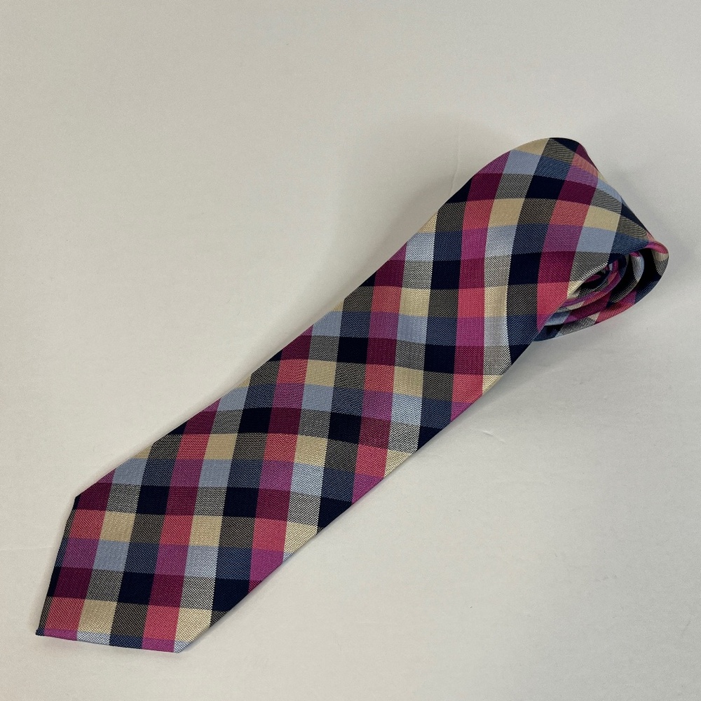Tommy Hilfiger Neck Tie Blues, Yellow, Pink